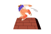 People jump over obstacles concept, a Person Illustration by Good Studio (Thumbnail 7 of 9)