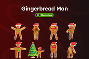 Gingerbread Man 3D Icons, a Characters & Person 3D Model by Rakata Studio (Thumbnail 7 of 7)