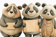 Mothers Day Funny Panda Clipart, an Illustration by DreamArtGraphic (Thumbnail 5 of 8)