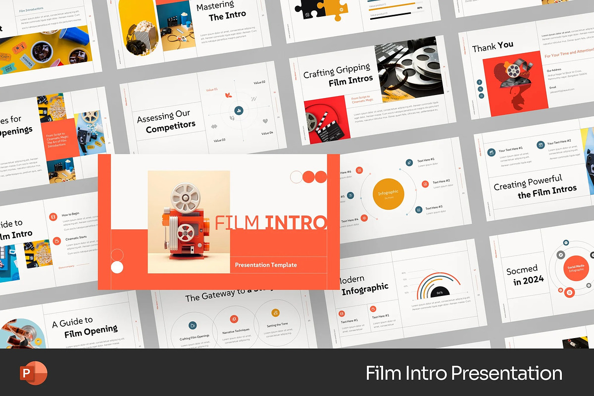 Film Intro Powerpoint Templates, a Presentation Template by Fit-tee (Photo 1 of 2)