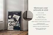 Black Elegant Frame Mockup, a Mockup by Paper Flowers Studio (Thumbnail 2 of 5)