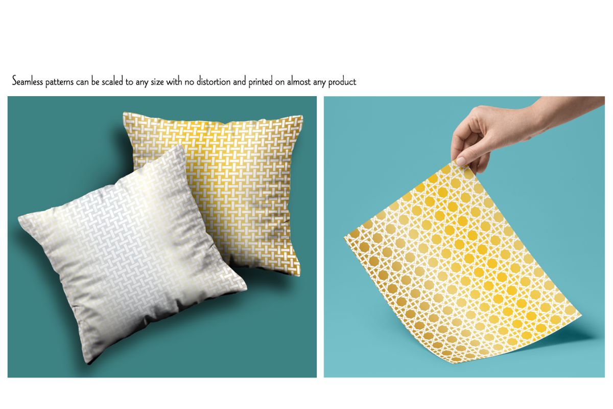 Seamless Metallic Lattice Patterns preview 3