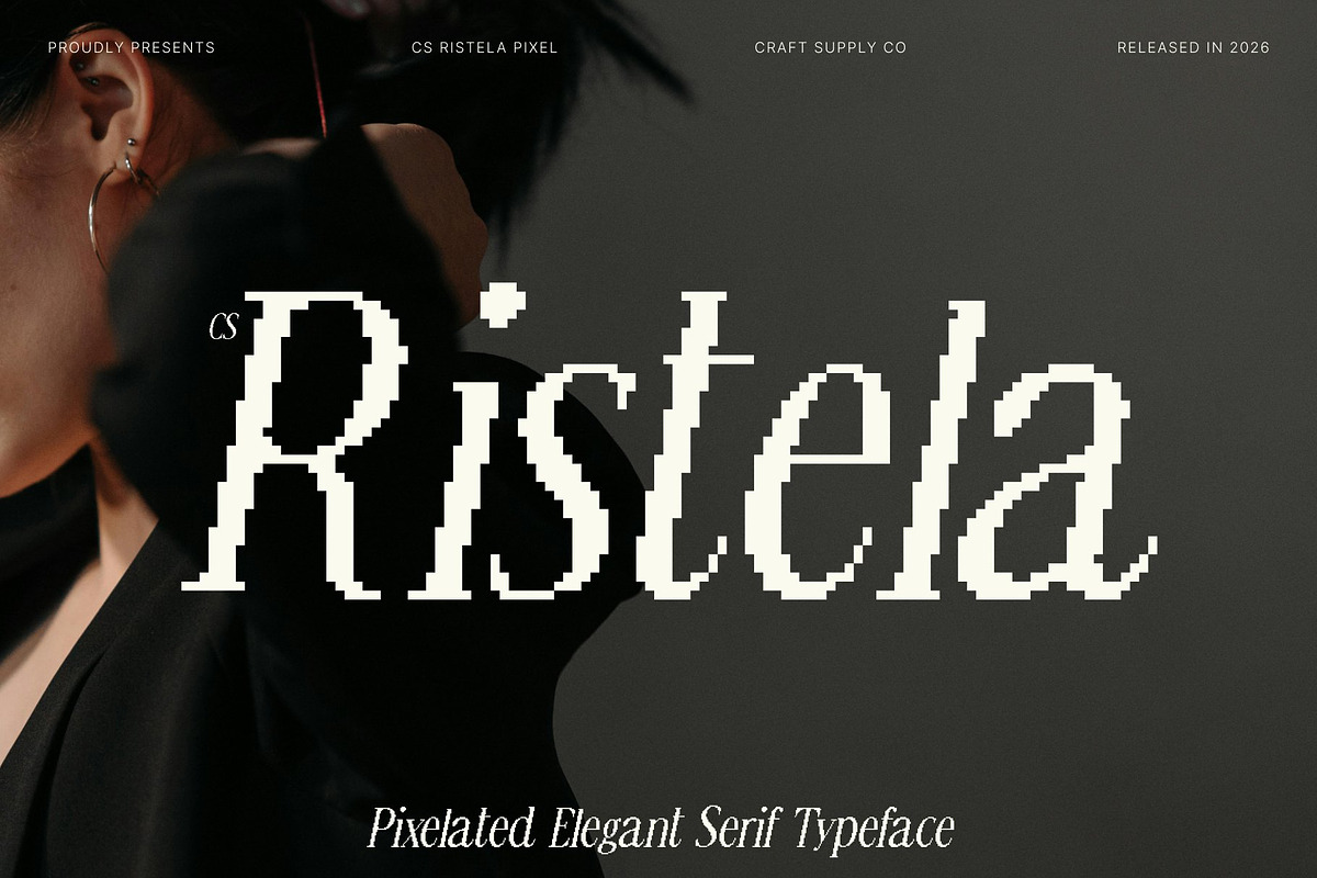 CS Ristela Pixel, a Serif Font by Craft Supply Co. (Photo 1 of 8)