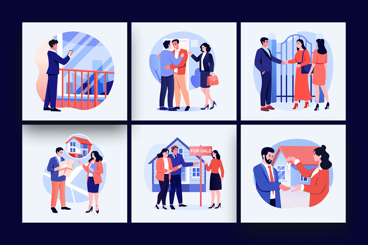 Animated Real Estate Sale Set, a Finance Illustration by Brickclay (Photo 4 of 5)
