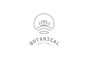 Botanical organic logo template line, a Branding & Logo Template by Pyruos ID