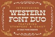 Western Font Duo, a Handwritten Font by Eric Pond Designs (Thumbnail 1 of 5)