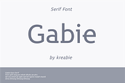 Gabie Sans Serif Font, a Sans Serif Font by Kreabie (Thumbnail 1 of 5)