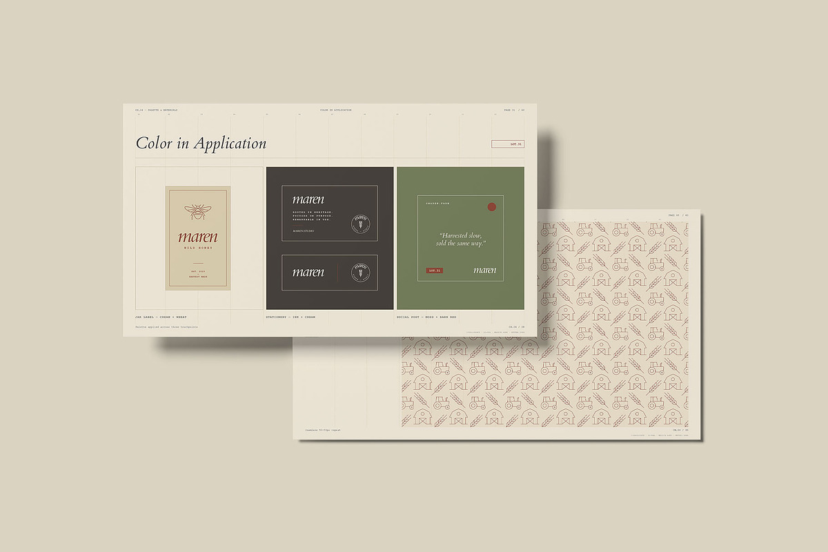 MAREN/ Brand Guidelines Template, a Presentation Template by Leleka.Store (Photo 4 of 23)