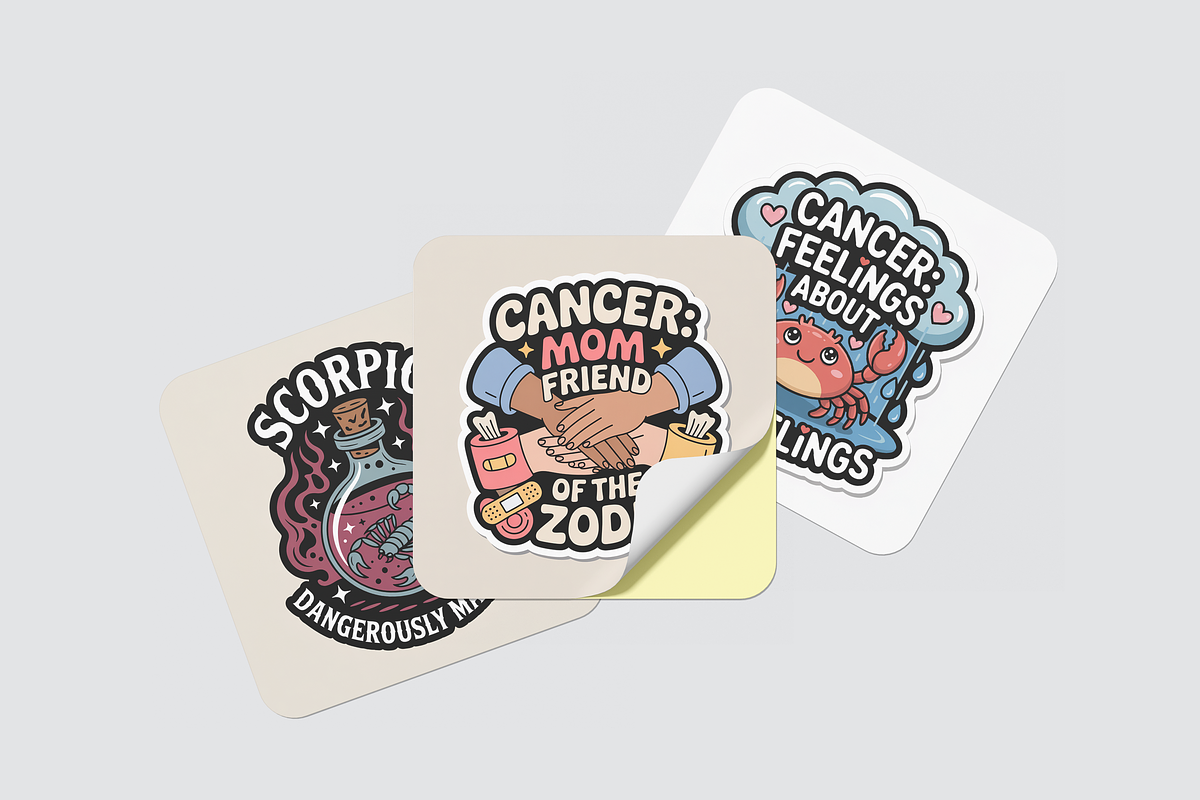 The Zodiac Personality Sticker Set, an Illustration by Jakayla Digital Co (Photo 2 of 4)
