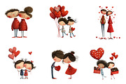 Quirky Valentine Clipart, an Illustration by CreationArt (Thumbnail 7 of 7)