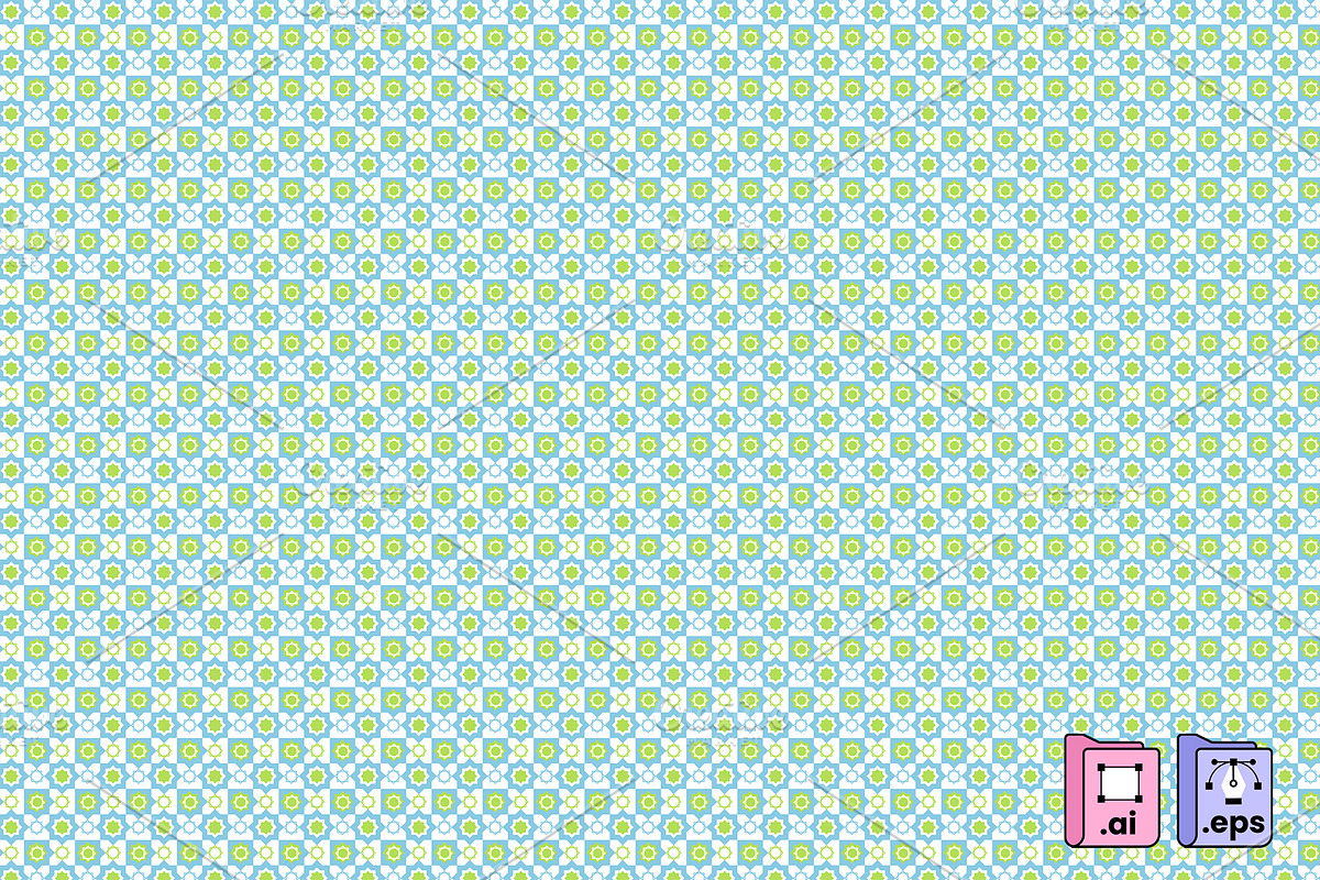 Flat Islamic Geometric Pattern, a Pattern Graphic by MISS CHATZ (Photo 1 of 3)