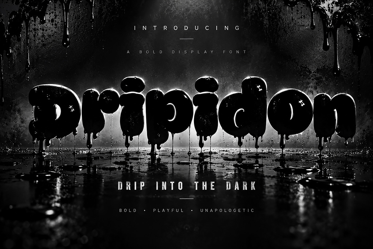 Dripidon, a Script Font by Wow Magic (Photo 1 of 6)