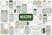 Forest Green Jar Vectors & Clipart, an Illustration by Amanda Ilkov (Thumbnail 1 of 4)