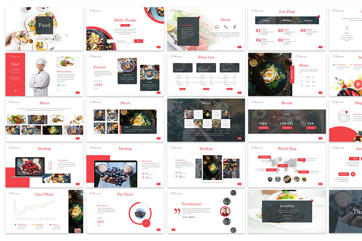 Fuud - Culinary Powerpoint Template, a Presentation Template by SlideFactory (Photo 2 of 2)