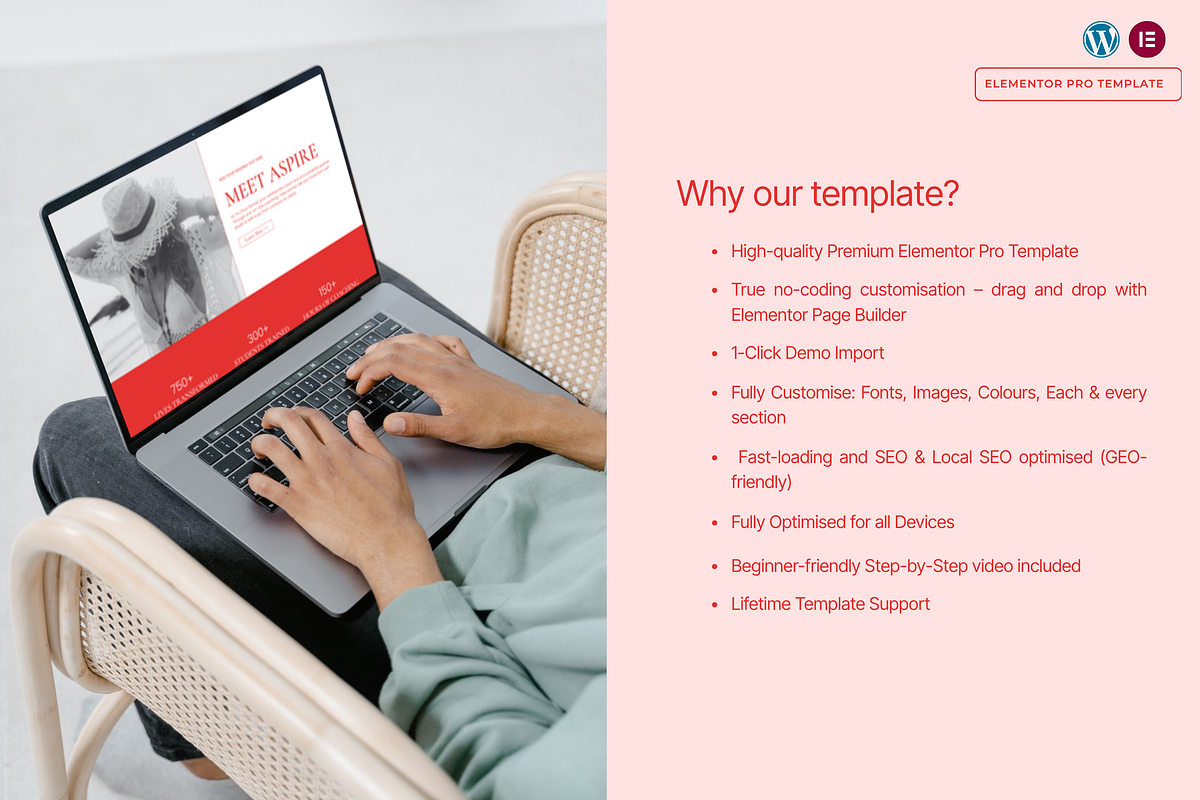 Feminine Coach WordPress Template, a WordPress Template by Web Template Market (Photo 3 of 9)