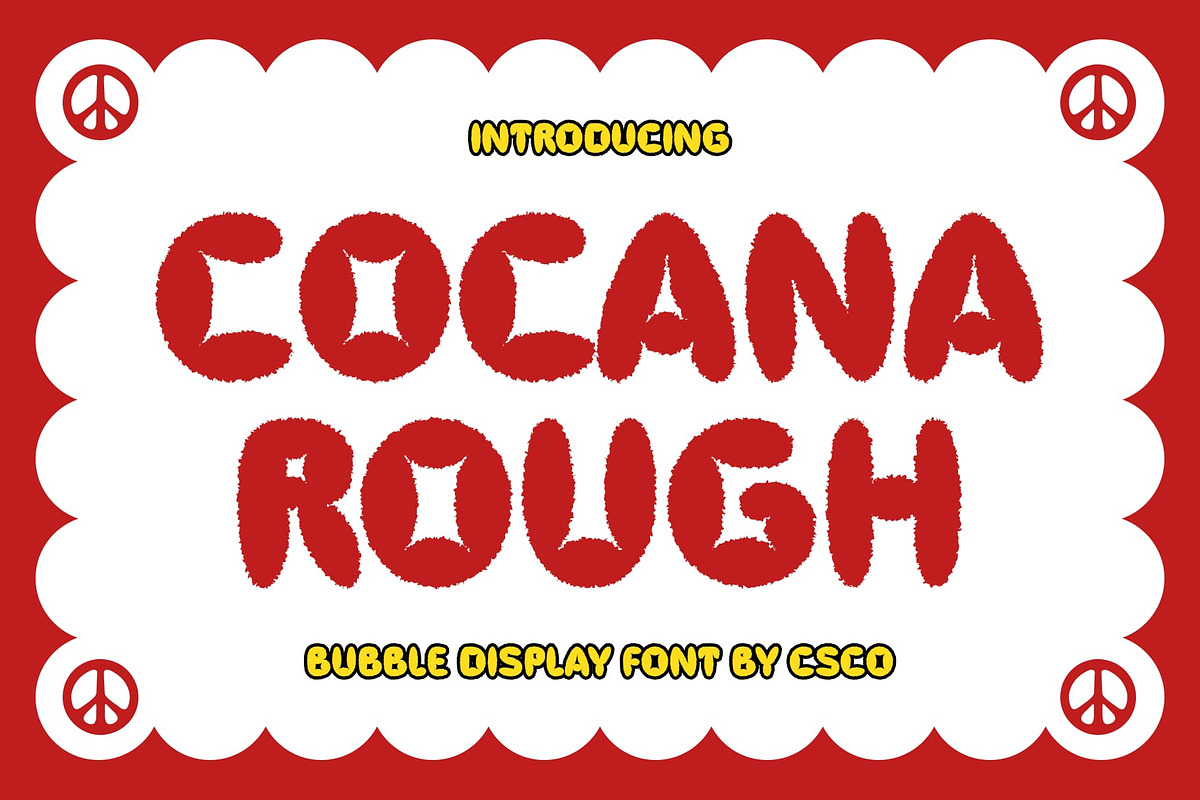 Cocana Rough, a Sans Serif Font by Craft Supply Co. (Photo 1 of 8)