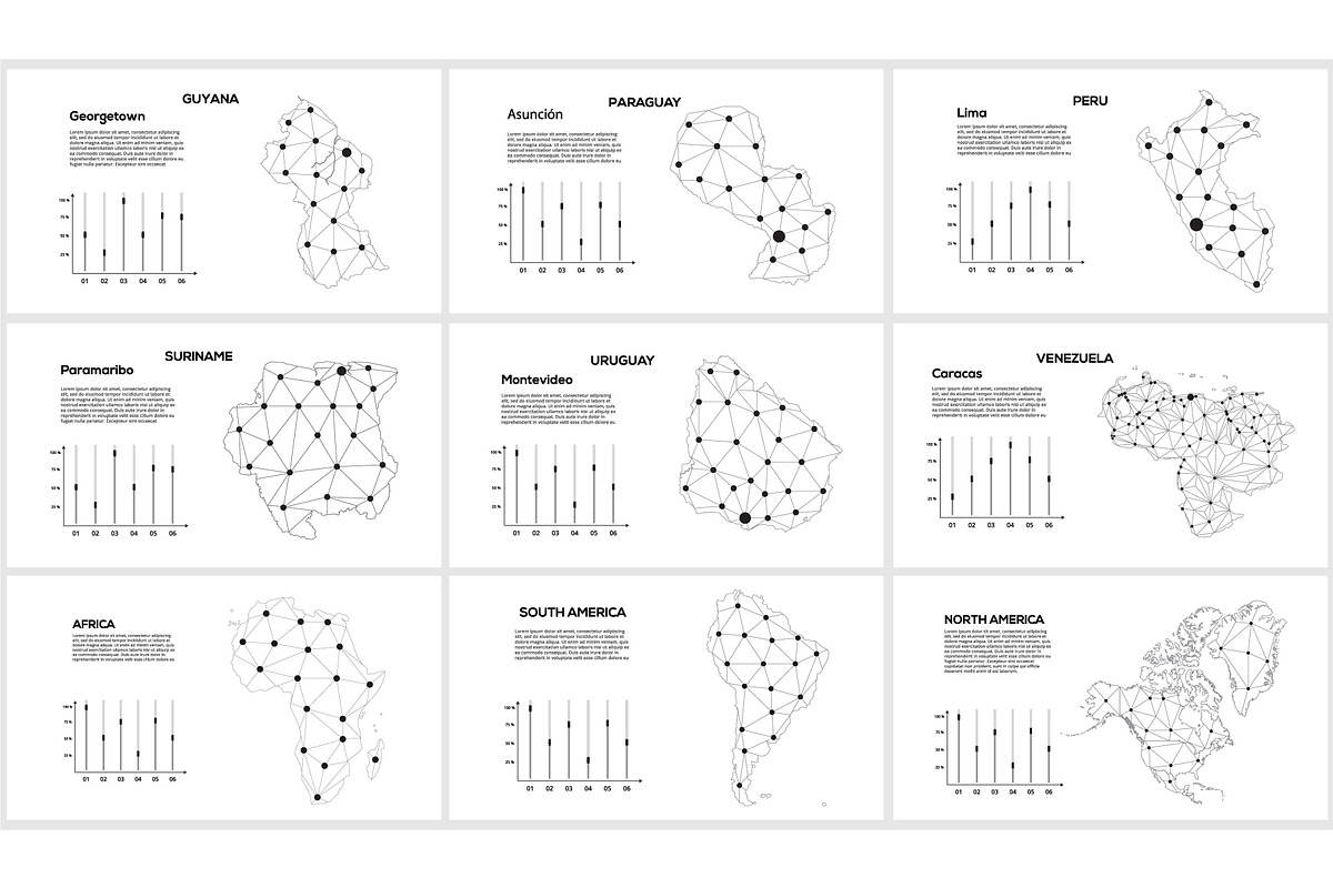Maps line Presentation Template, a Presentation Template by Infographics project (Photo 19 of 21)