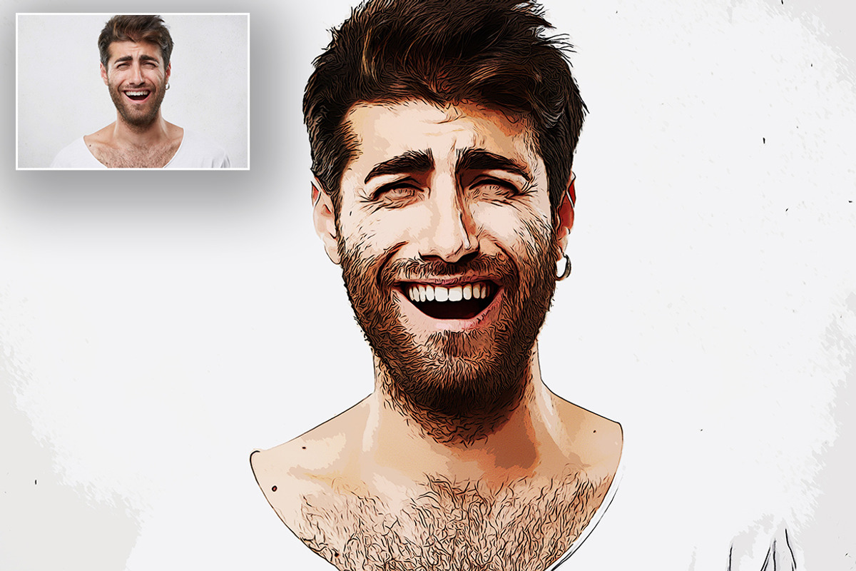 Photo Cartoon Effect, a Layer Style Add-On by Vatdesign (Photo 2 of 4)