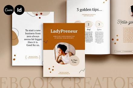 eBook / CANVA, INDD / Kayla, a Magazine Template by Mirazz