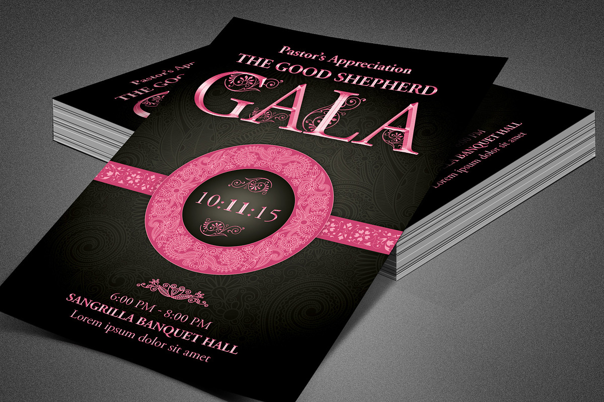 Pastor Appreciation Church Flyer, a Flyer Template by loswl (Photo 2 of 5)