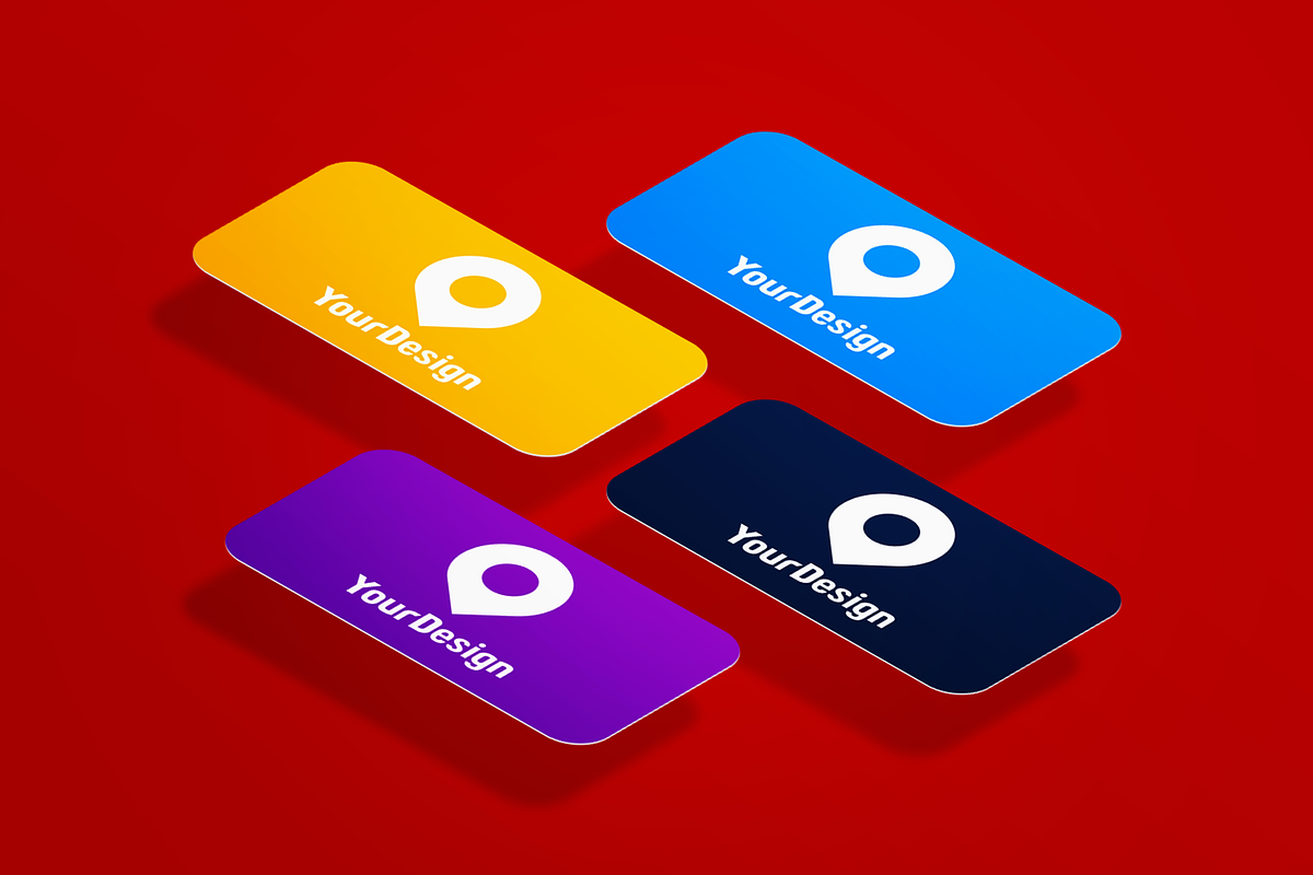 Editable perspective business cards, a Print Template by nikstudio (Photo 3 of 3)