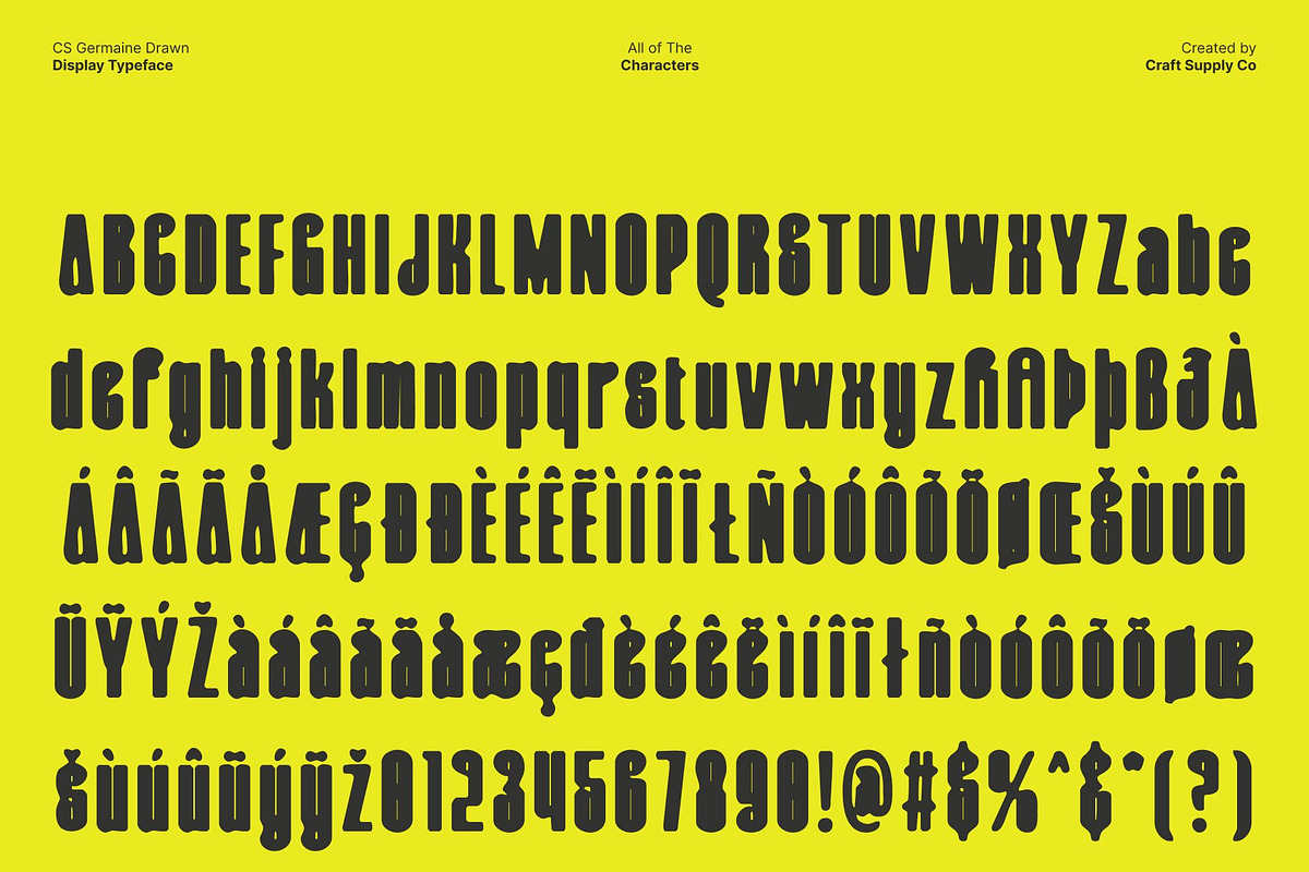 CS Germaine Drawn, a Sans Serif Font by Craft Supply Co. (Photo 8 of 8)