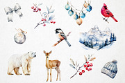 Winter Watercolor PNG Overlays, an Object Illustration by PixelJungle (Thumbnail 5 of 5)
