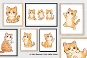 15 Bundle Watercolor Baby Kitten Pet, an Animal Illustration by Morspective (Thumbnail 4 of 8)