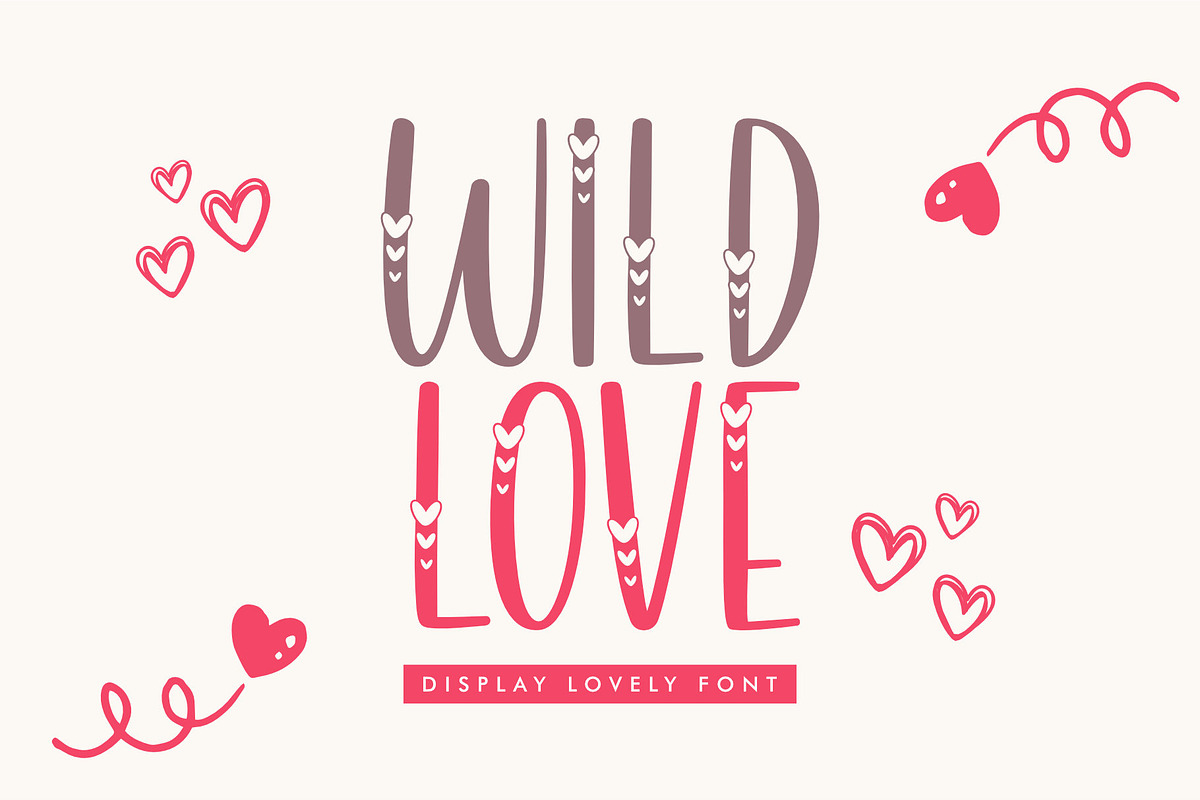 Wild Love - Lovely Girly - Cute Font, a Handwritten Font by Jimtype Studio (Photo 1 of 6)