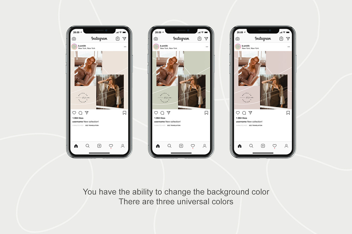 Instagram puzzle template - Lines, a Social Media Template by Olg Store (Photo 2 of 8)