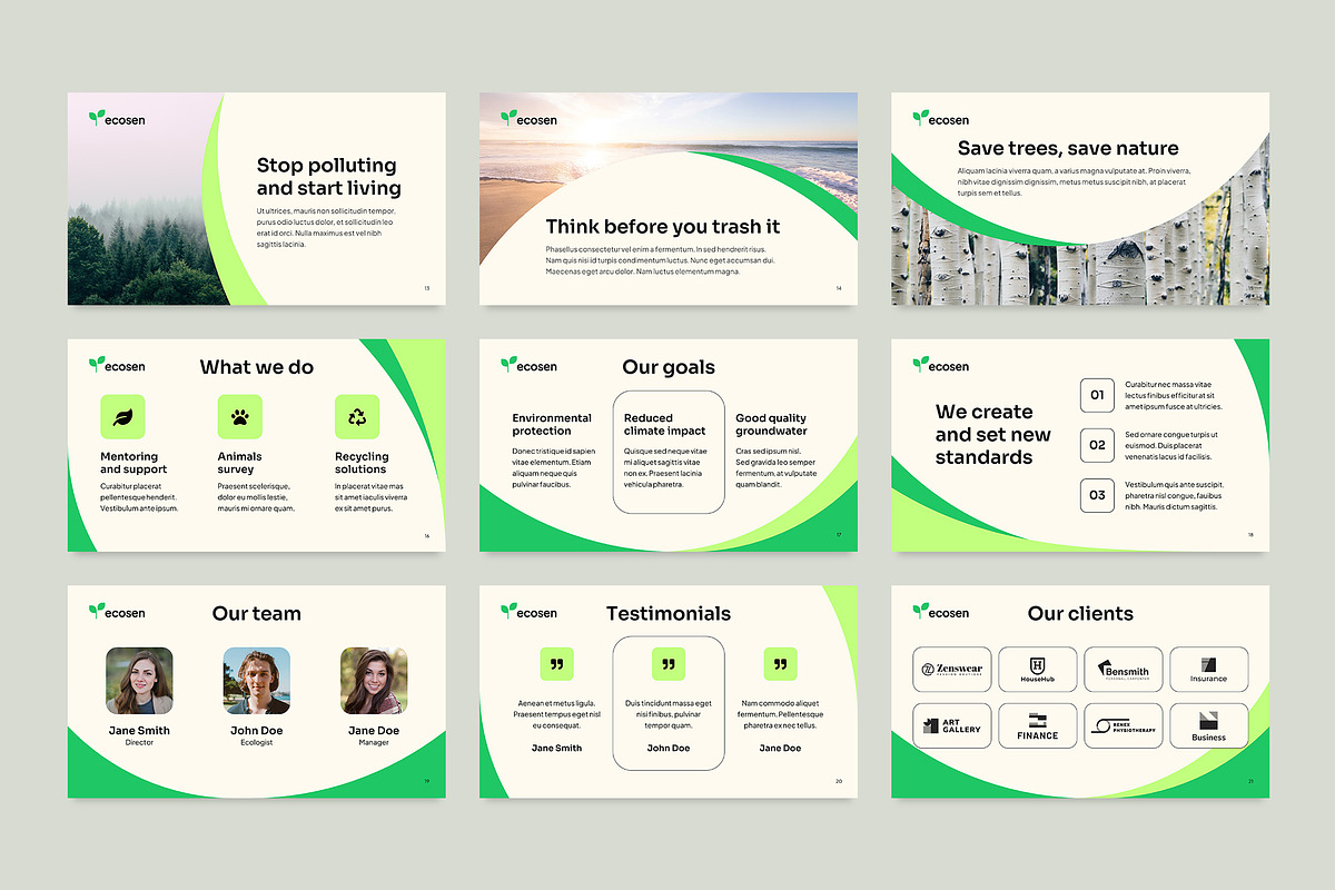 Presentation Ecology, a Presentation Template by TemplatesNow! (Photo 10 of 13)