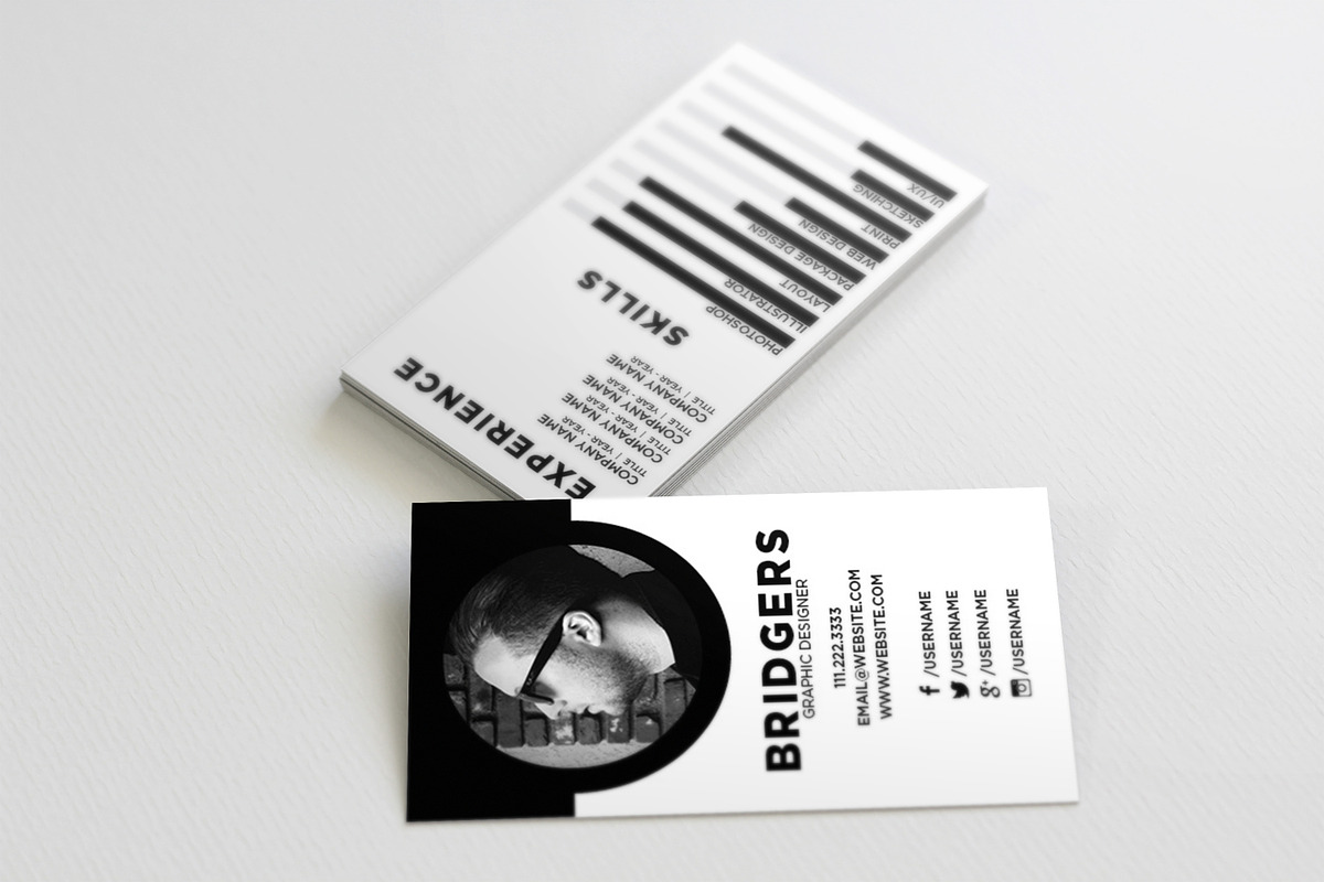 The Resume - Business Card Template, a Business Card Template by xxDeadPixels (Photo 2 of 5)