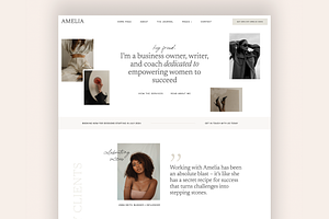 Amelia - Feminine WordPress Theme, a WordPress Template by Creative Her