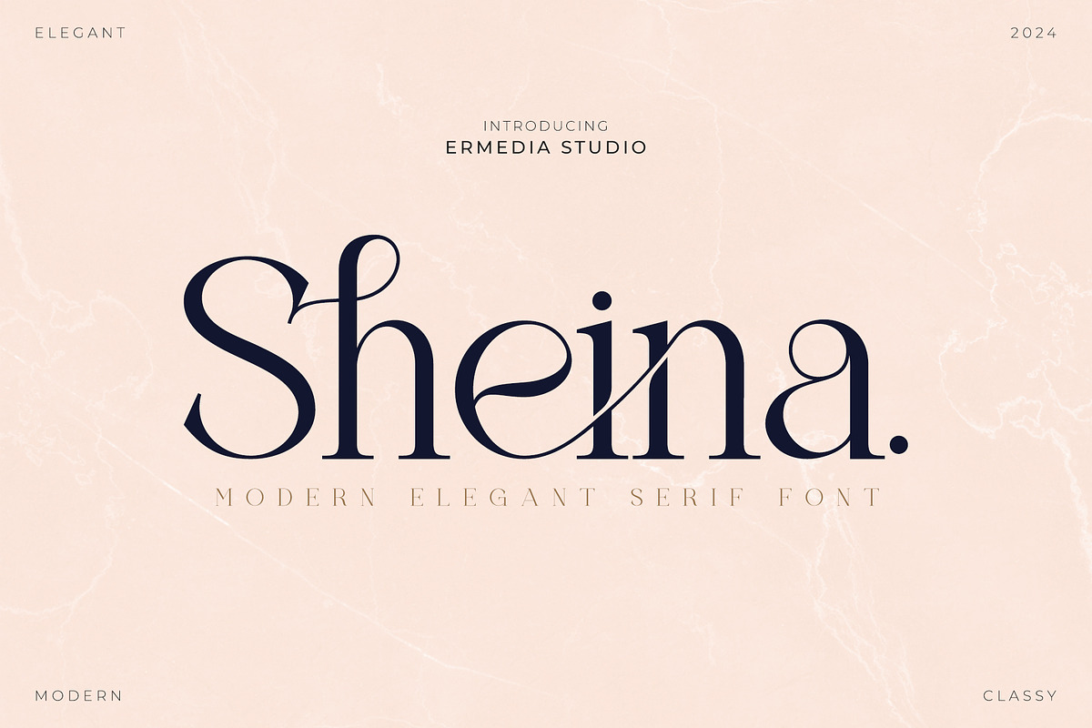 Sheina - Elegant Serif Font, a Serif Font by Ermedia Studio (Photo 1 of 13)