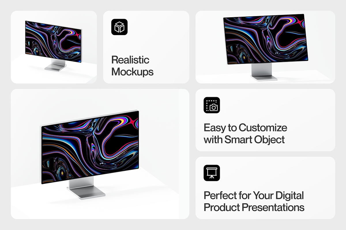 Apple Pro Display XDR Mockup, a Mac Mockup by Illustraly Design (Photo 7 of 8)