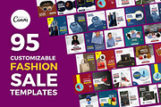 Fashion Sale Templates Design Bundle, a Social Media Template by MK Creatives (Thumbnail 1 of 3)