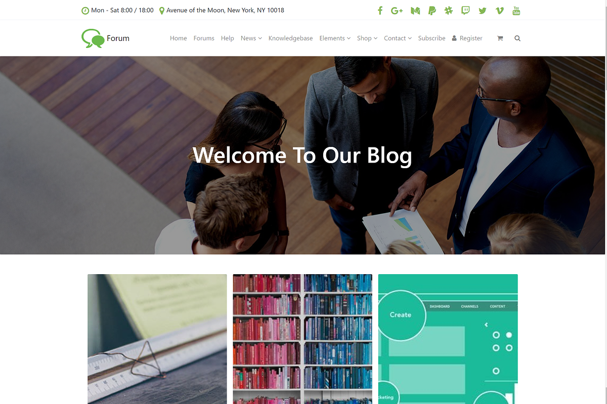Forum & Community WordPress Theme, a WordPress Template by Visualmodo (Photo 15 of 27)