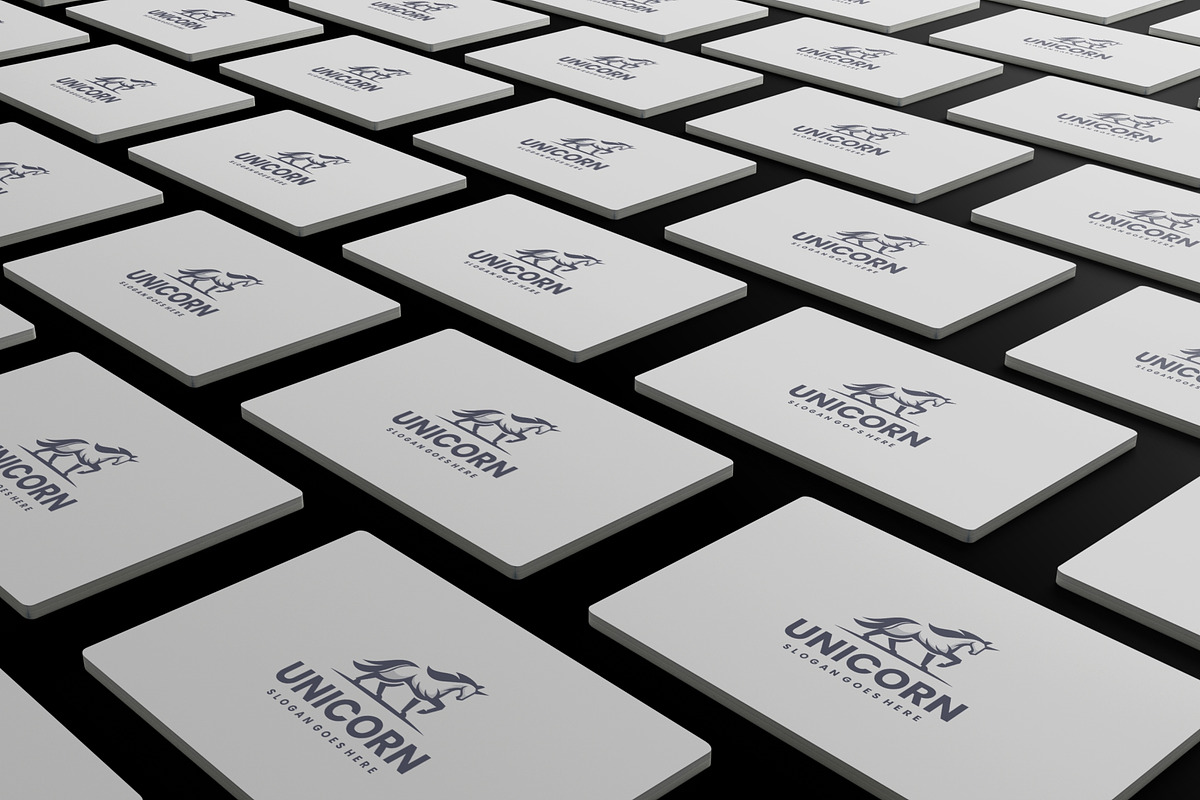 Modern Monochrome Unicorn Logo, a Branding & Logo Template by Artnivora.Std (Photo 4 of 4)