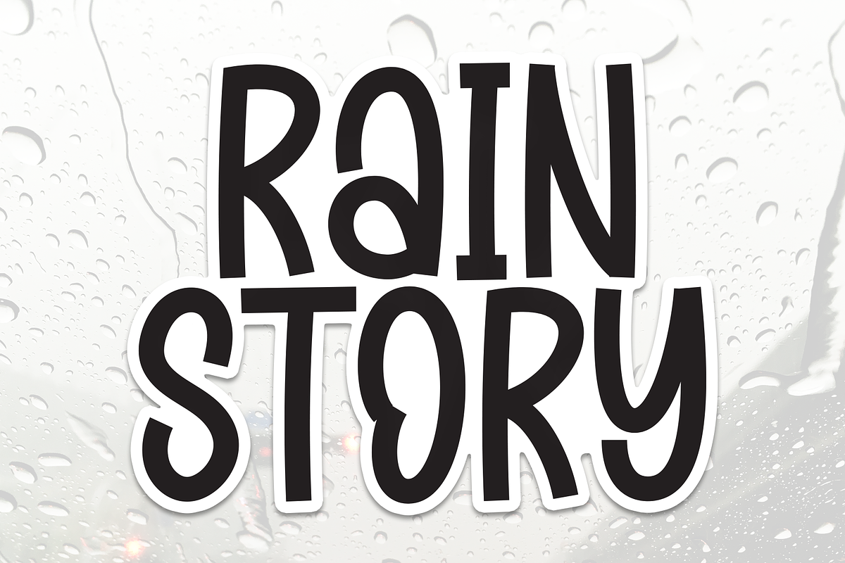Rain Story | Script Font, a Script Font by Scratchones (Photo 1 of 8)