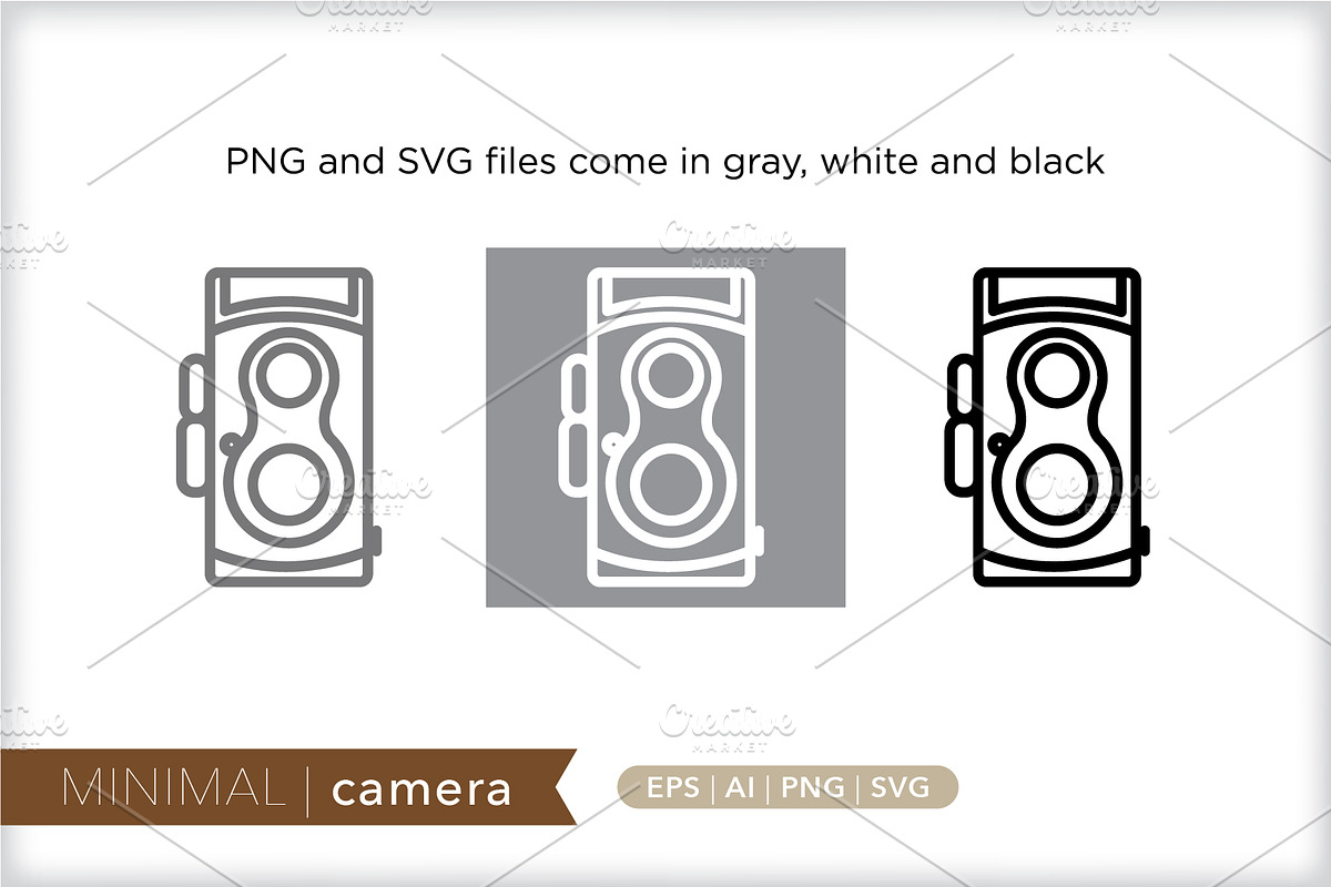Minimal camera icons, an Outline Icon by Picture Window
