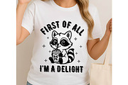 I'm Delight Funny Raccoon SVG Png, an Object Graphic by EllaMaiyaali (Thumbnail 1 of 6)