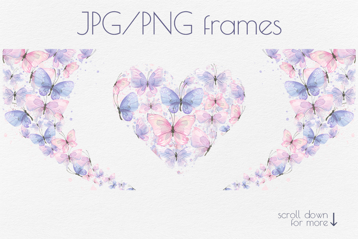 Butterflies watercolor clip art, an Object Graphic by NATASHA CHU (Photo 5 of 7)