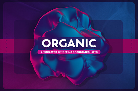 Abstract 3D Rendering of Organic