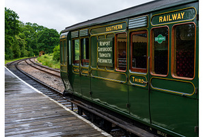 Historic heritage railway carriage, a Transportation Photo by Backyard Stock