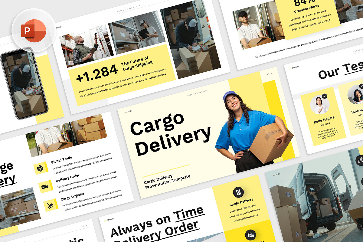 Cargo Delivery Powerpoint, a Presentation Template by rgbryand (Photo 1 of 7)