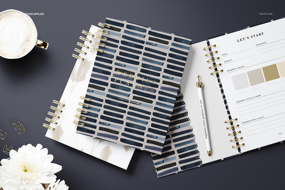 Planner Mockup Set 02, a Books & Magazine Mockup by creatsy5 (Photo 4 of 15)