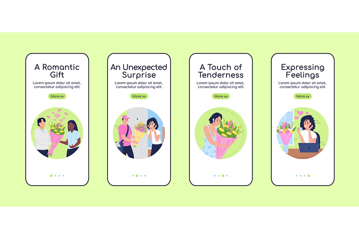 Flower kiosk flat color template, a Poster Template by IMG visuals characters (Photo 3 of 5)