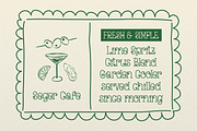 Curlicue Garden Whimsical Hand Drawn, a Handwritten Font by Denustudios (Thumbnail 6 of 12)