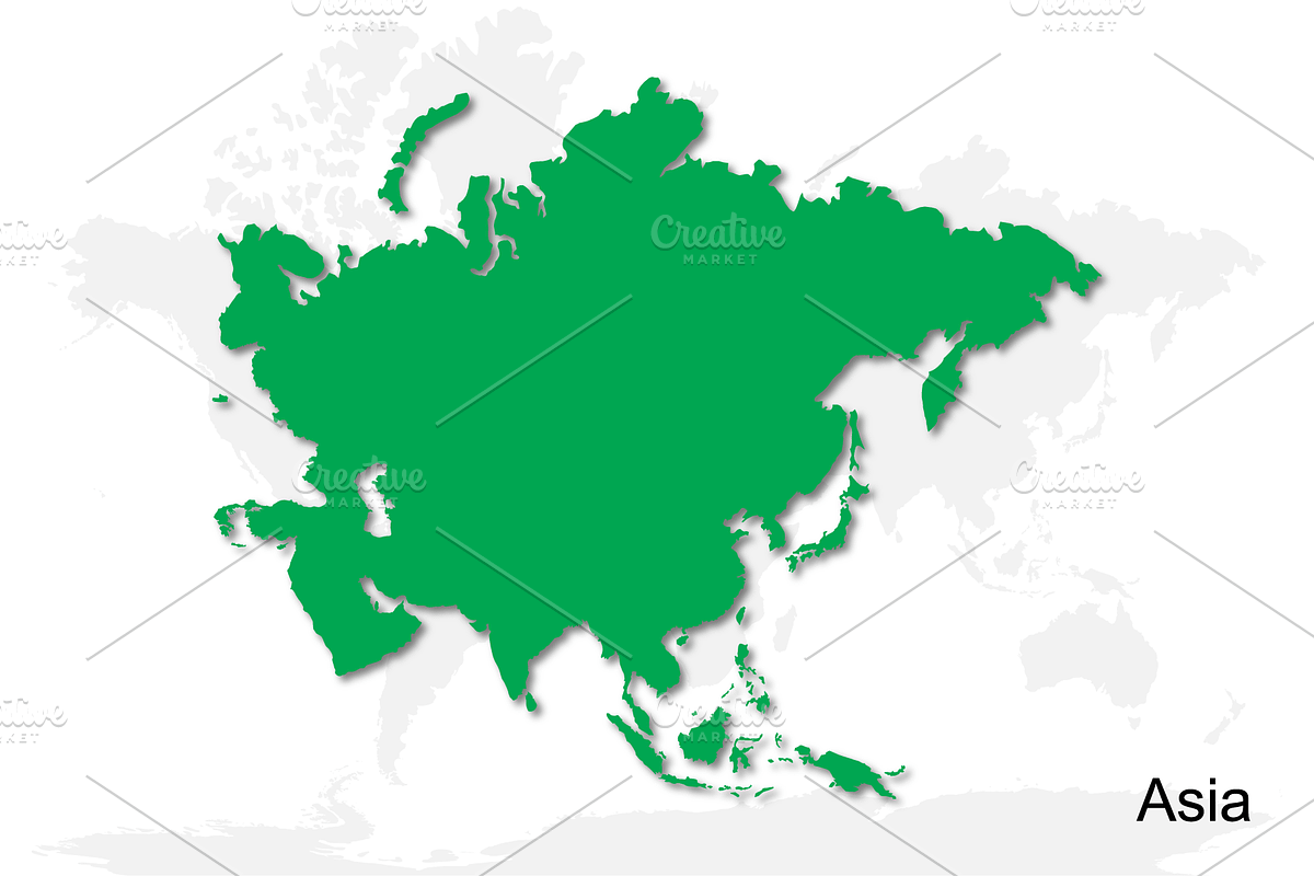 Multicolor World Vector Map, an Object Graphic by Nazim's Shop (Photo 8 of 13)