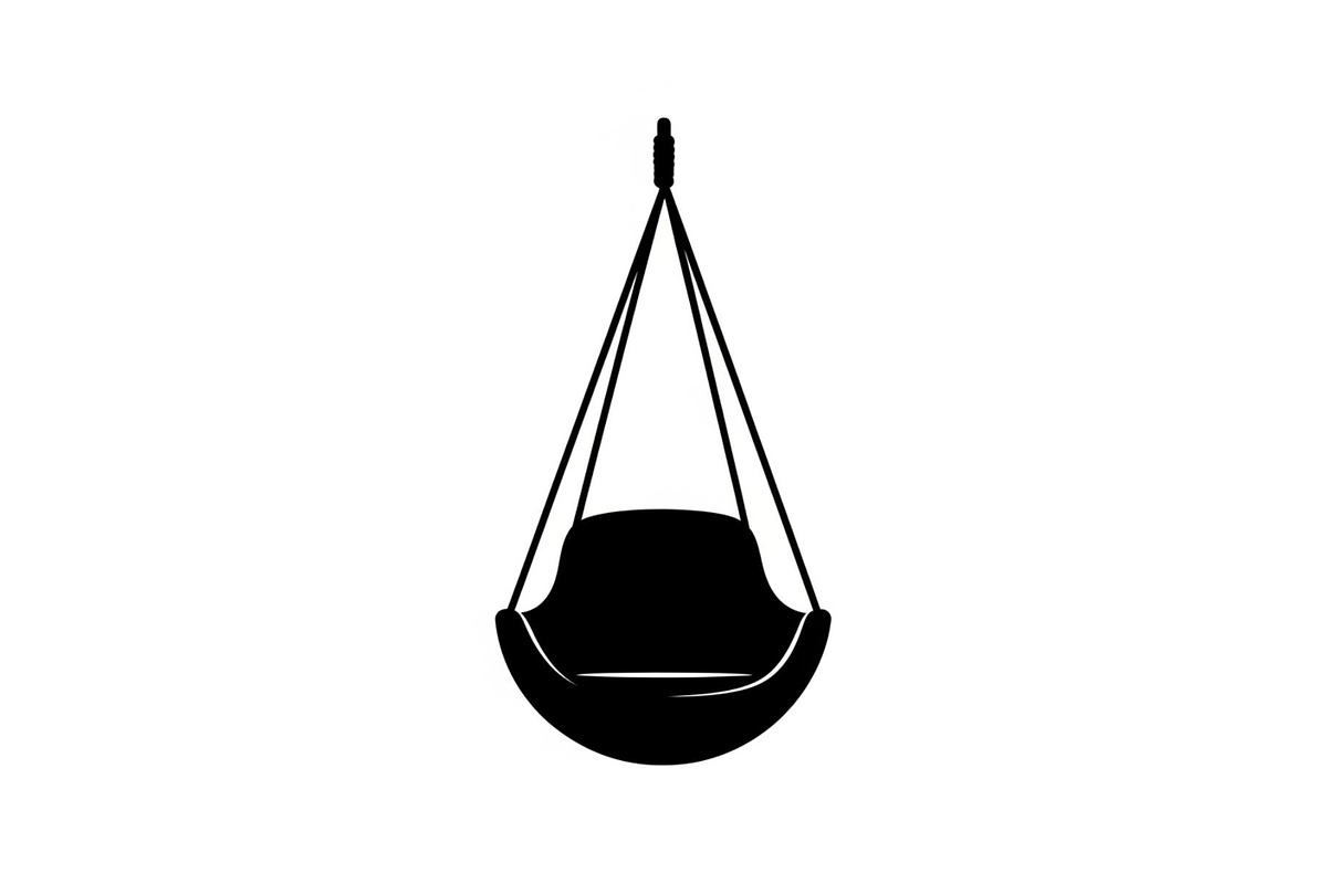 Hanging Egg Chair Silhouette Bundle, an Illustration by Designer_Momina (Photo 17 of 51)